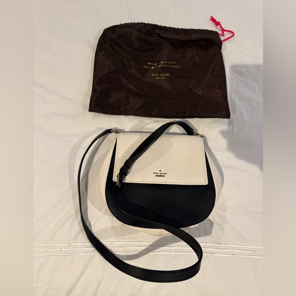 Kate Spade Two-Tone Black and Cream Crossbody Bag